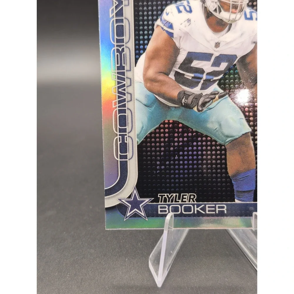 2025 Topps Chrome Tyler Booker 381 Lightboard Refractor RC SP Dallas Cowboys